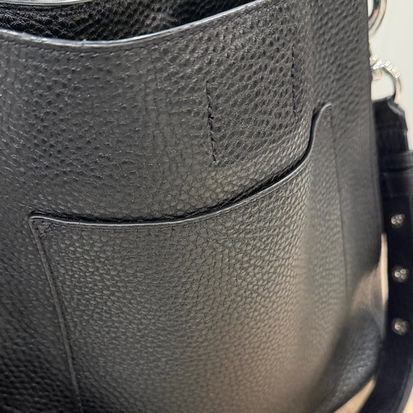 Elegant Rebecca Minkoff Black Leather Shoulder Bag - Picture 5 of 9